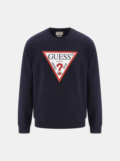 SUDADERA GUESS CON TRIÁNGULO LOGO