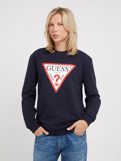 SUDADERA GUESS CON TRIÁNGULO LOGO