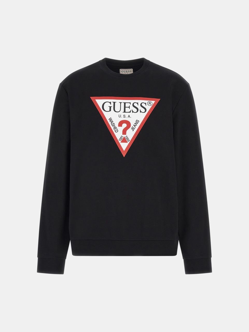 SUDADERA GUESS CON TRIÁNGULO LOGO