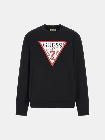 SUDADERA GUESS CON TRIÁNGULO LOGO